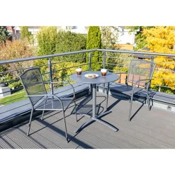 Best Haveson Stapelsessel Lyon Streckmetall anthrazit