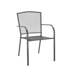 Best Haveson Stapelsessel Lyon Streckmetall anthrazit