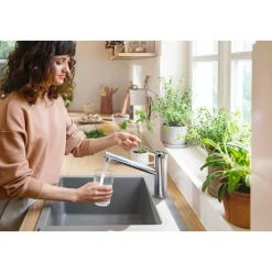 Clearance Hansgrohe HG SP-Armatur Zesis M33,chrom,Keramik-Mischsystem,schwenkbar, Easy-Clean-Perl.
