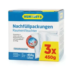 Clearance Humydry Nachfüllpack Raumentfeuchter PREMIUM 3 x 450g