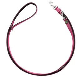 Hunter Führleine Neopren himbeer-schwarz 200 x 1,5 cm