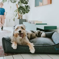 Clearance Hunter Hundesofa Prag blau 90 x 70 cm