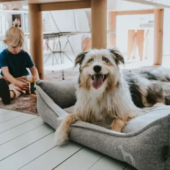 Discount Hunter Hundesofa Prag grau 90 x 70 cm
