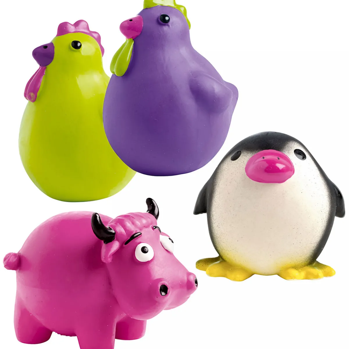 Hot Hunter Hundespielzeug Crazy Farm farblich sortiert 8 cm