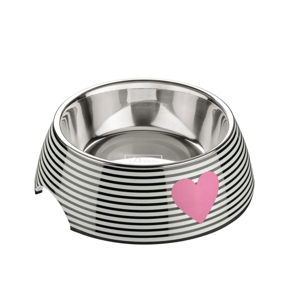 Sale Hunter Melamin-Napf Biri weiß-schwarz 700 ml