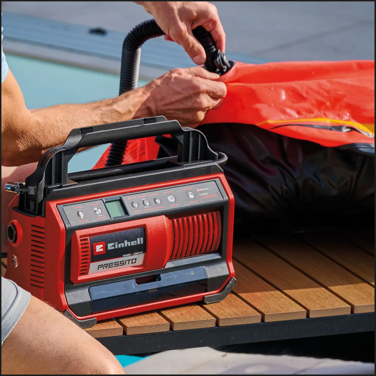 Hot Einhell Hybrid-Kompressor Pressito 18/25 Hybrid