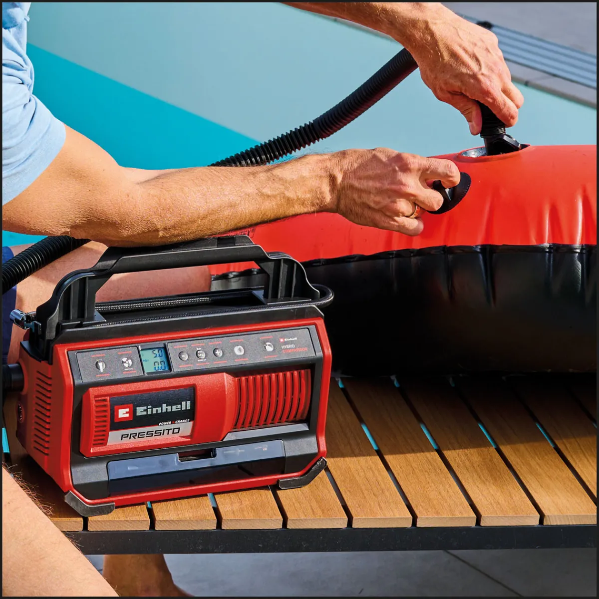Hot Einhell Hybrid-Kompressor Pressito 18/25 Hybrid