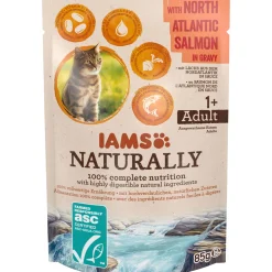 New iams Nassfutter Naturally Katze Erwachsen Lachs 85 g