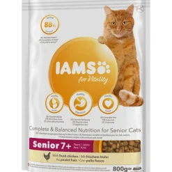 Outlet iams Trockenfutter Vital Katze Senior Huhn 800 g