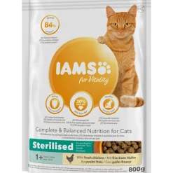 Hot IAMS Trockenfutter Vital Katze Sterilisiert Huhn 800 g