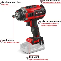 Clearance Einhell IMPAXXO 18/400 Akku-Schlagschrauber