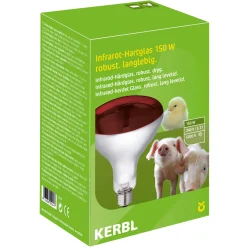 Outlet Infrarotlampe 150 Watt Hartglas rot