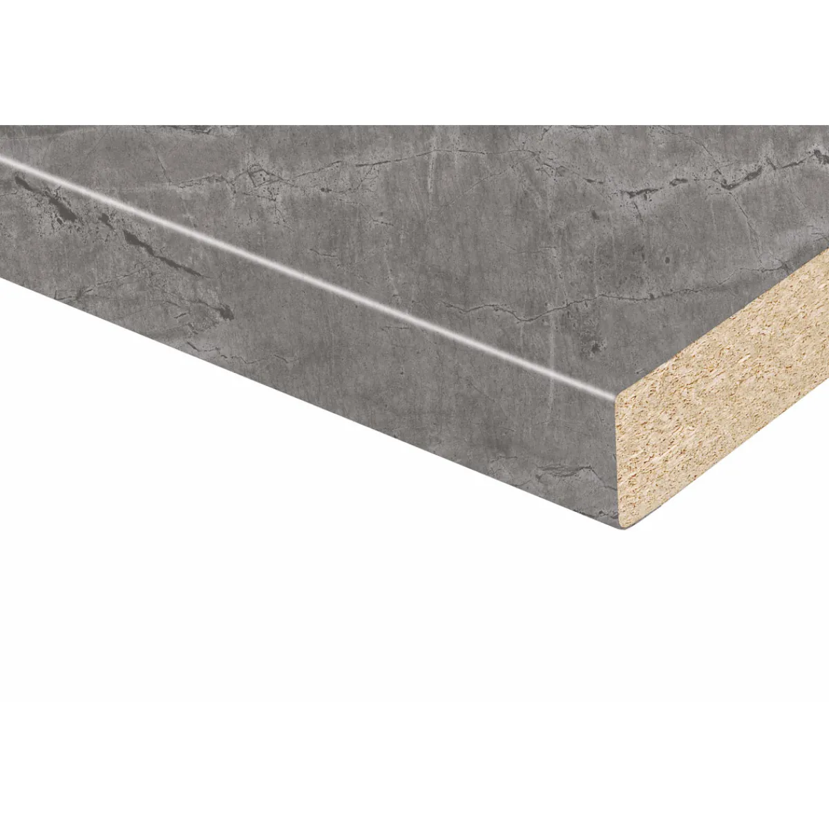 Best KAINDL Arbeitsplatte 410 x 60 x 3,8 cm Atlantic Stone Graphit