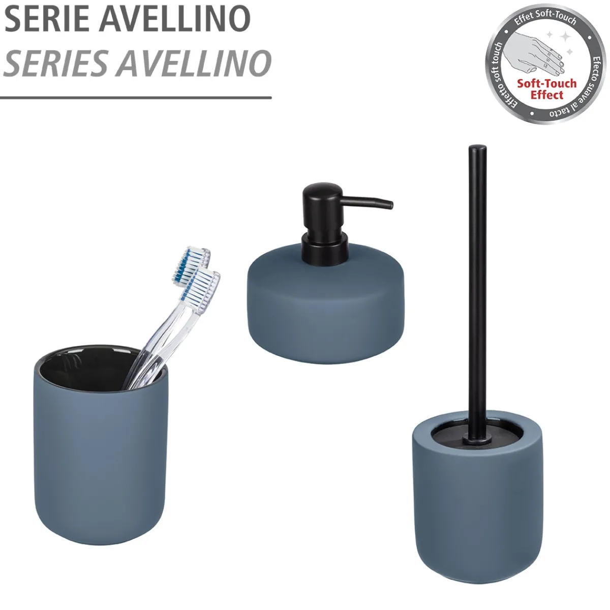 Discount Wenko Keramik Seifenspender Mod. Avellinoblau