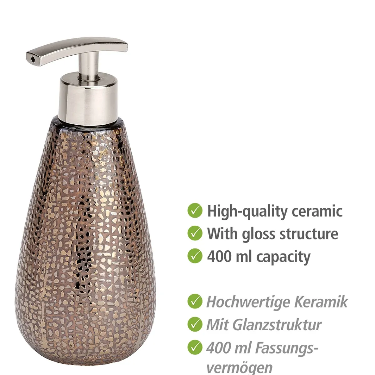 New Wenko Keramik Seifenspender Mod. Marrakesh
