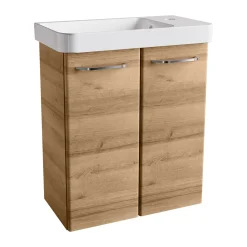 Clearance Fackelmann Keramik WT GWC 55,5x16x30 cm li. weissf. WT-Unterschraenke Milano GWC 8433x