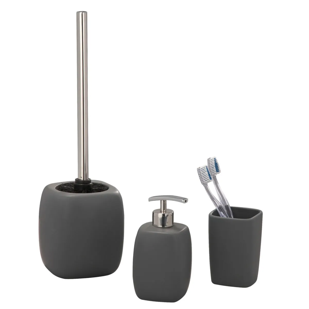 Outlet Wenko Keramik Zahnputzbecher Mod. Faro grey