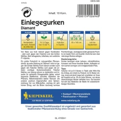 New Kiepenkerl Gurken Einlegegurke Diamant F1 Profi-Line