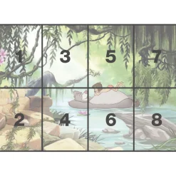Hot Komar Papier Fototapete Jungle Book Swimming with Baloo 368x254 cm
