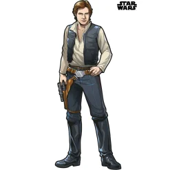 Hot Komar Selbstklebende Vlies Wandtattoo Star Wars XXL Han Solo 127x196 cm