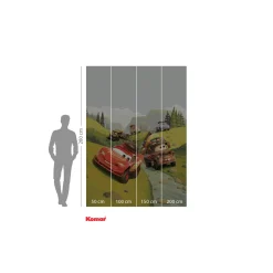 Hot Komar Vlies Fototapete Cars Camping 200x280 cm