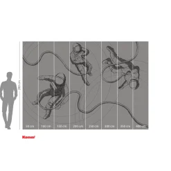 Clearance Komar Vlies Fototapete Extraordinary Astronauts 400x280 cm