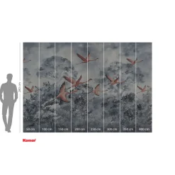Sale Komar Vlies Fototapete Flamingos in the Sky 400x280 cm