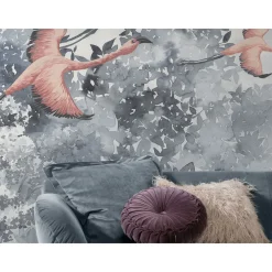 Sale Komar Vlies Fototapete Flamingos in the Sky 400x280 cm