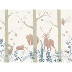 Discount Komar Vlies Fototapete Forest Animals 400x280 cm