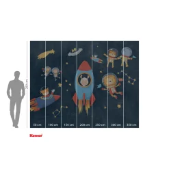 Discount Komar Vlies Fototapete Friends in Space 350x280 cm