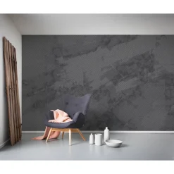 Best Komar Vlies Fototapete Maya Tweed b/w 400x250 cm