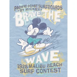 Best Komar Vlies Fototapete Mickey Brave the Wave 200x280 cm
