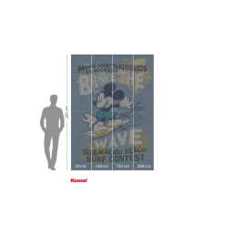 Best Komar Vlies Fototapete Mickey Brave the Wave 200x280 cm