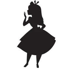 Discount Komar Wandbild Alice Silhouette 40x50 cm