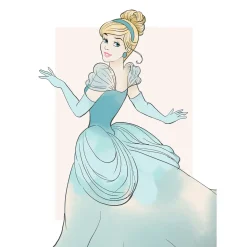 Best Komar Wandbild Cinderella Beauty 50x70 cm