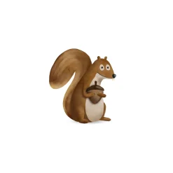 Best Komar Wandbild Cute Animal Squirrel 50x70 cm