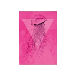 Outlet Komar Wandbild Jellyfish Pink 50x70 cm