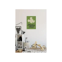 Best Komar Wandbild Mickey Mouse Green Head 40x50 cm