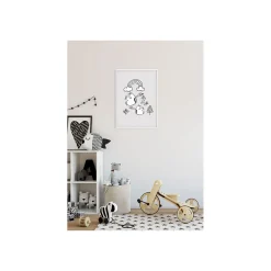 Best Komar Wandbild Scribble Birdy 50x70 cm