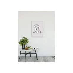 Best Komar Wandbild Scribble Birdy 50x70 cm