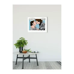 Best Komar Wandbild Star Wars Classic Comic Quote Leia Han 70x50 cm