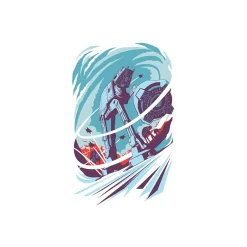 Clearance Komar Wandbild Star Wars Classic Vector Hoth 40x50 cm