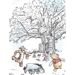 Best Komar Wandbild Winnie the Pooh Playground 50x70 cm