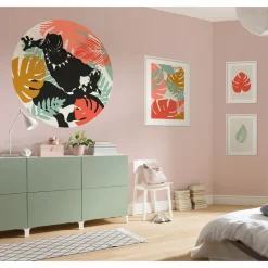 Sale Komar Wandbild Winter Tropics Black Panther Plants 50x70 cm