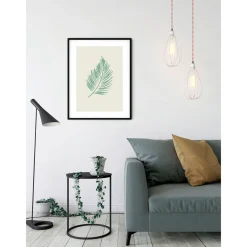 Best Komar Wandbild Winter Tropics Black Panther Palm Leaf 40x50 cm