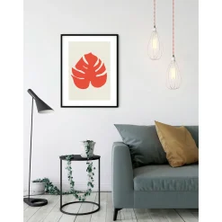 Best Komar Wandbild Winter Tropics Black Panther Monstera 40x50 cm