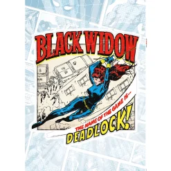 Online Komar Wandtattoo Black Widow Comic Classic 50x70 cm