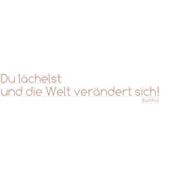 Online Komar Wandtattoo Du lächelst... 14x70 cm