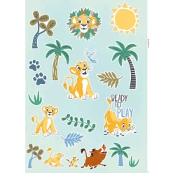 Clearance Komar Wandtattoo Lion King Palmtrees 50x70 cm