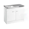 Outlet Respekta Kompl. Spuele 100x50cm weiss Drehtuer
